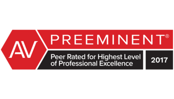 Peer Rated for Highest Level of Professional Excellence